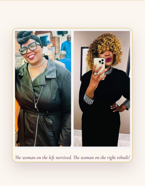 Sandi BestLife Jones website — her before-and-after rebuild story photos
